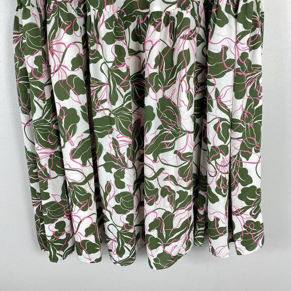 Parker Midi Floral Tier Skirt Spring Woman’s Sz 6 Beachy Cruise Feminine New - Picture 3 of 9